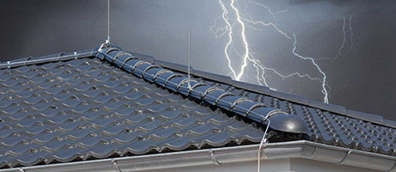 Äußerer Blitzschutz bei Elektro Wenzl GmbH in Pappenheim-Bieswang